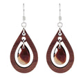 Blended Topaz Wood Drop Earring Kit - Too Cute Beads