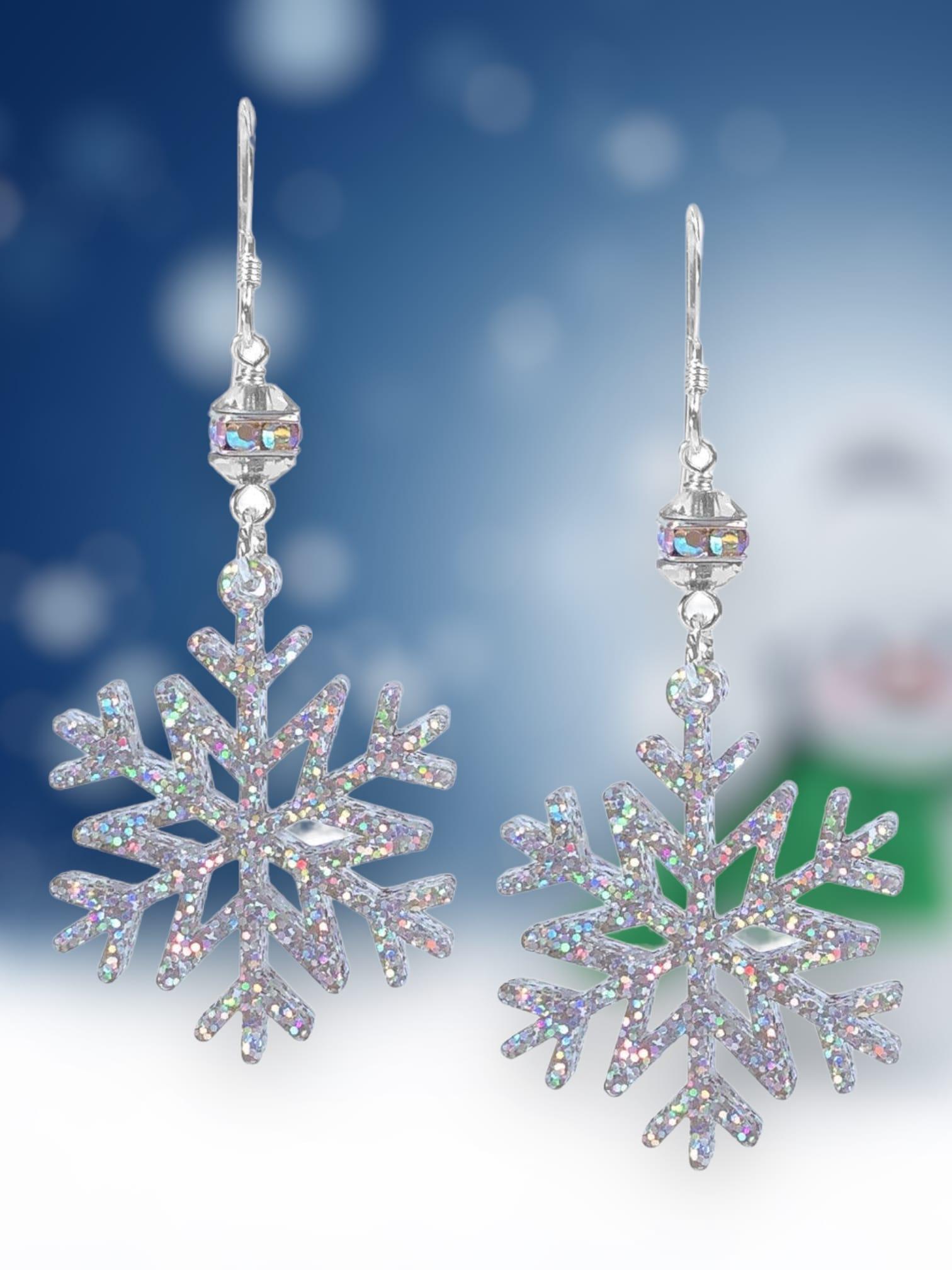 Sparkling Snowflake Christmas Earring Kit