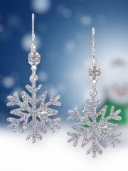 Sparkling Snowflake Christmas Earring Kit - Too Cute Beads