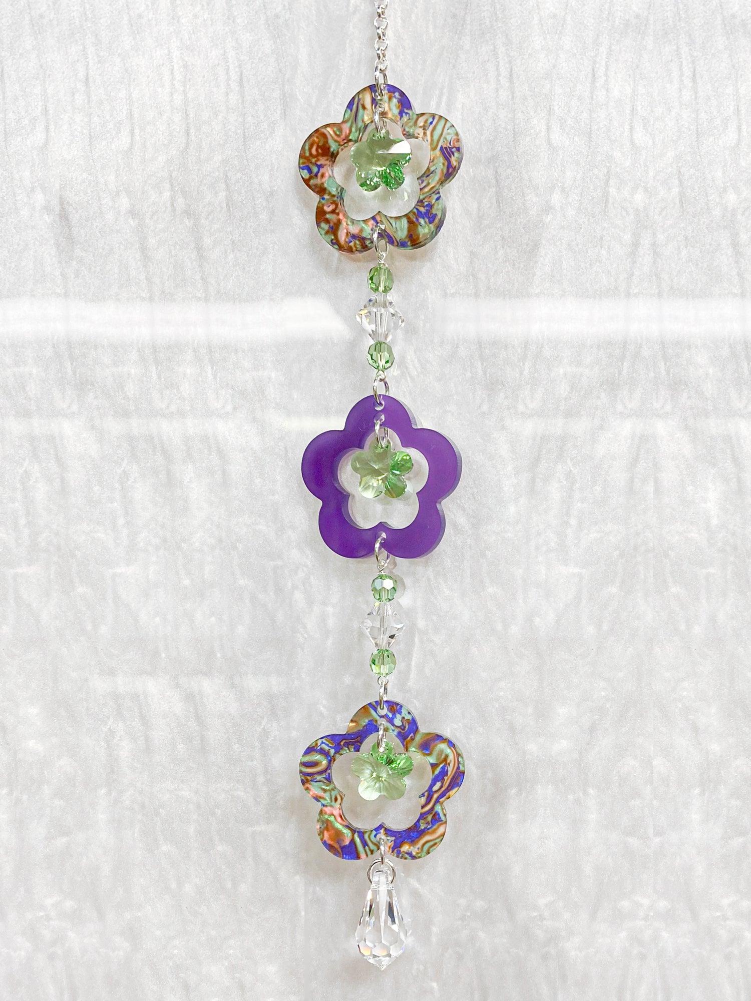 Fancy Flowers Sun Catcher Kit - Too Cute Beads