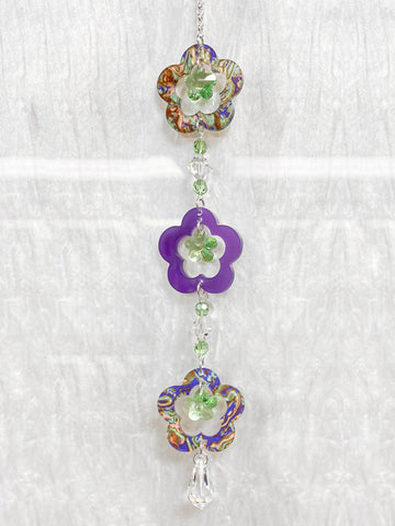 Fancy Flowers Sun Catcher Kit - Too Cute Beads