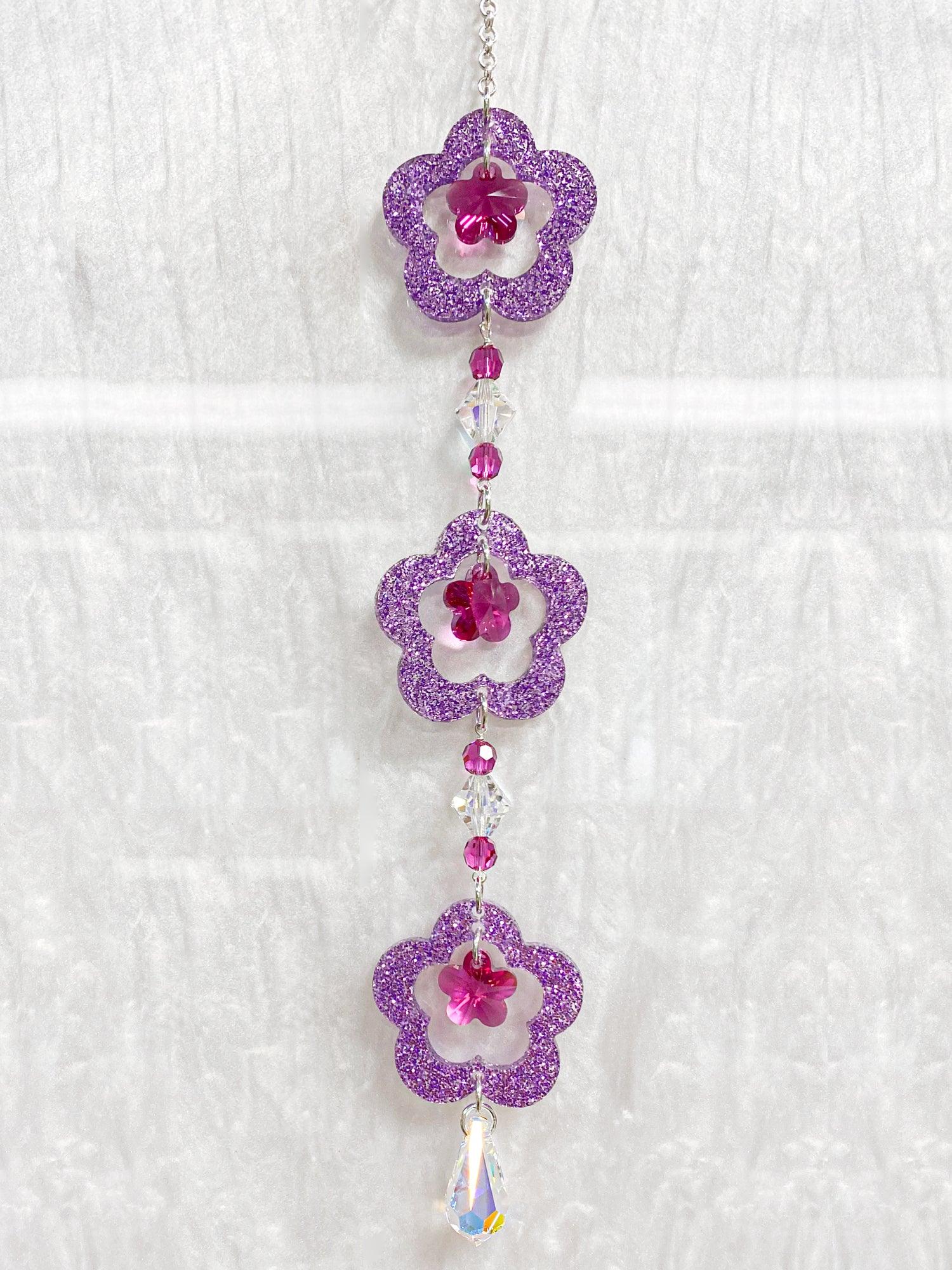 Fancy Flowers Sun Catcher Kit - Too Cute Beads