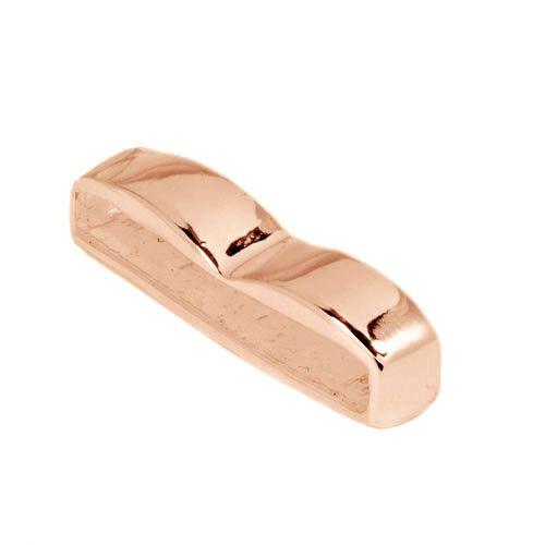 20mm Slice Slider for Flat Leather - Rose Gold - Too Cute Beads