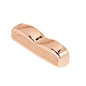 20mm Slice Slider for Flat Leather - Rose Gold - Too Cute Beads