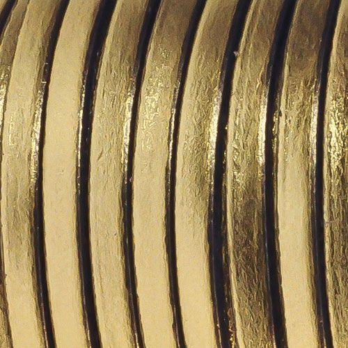 5 x 1.5mm Flat Greek Leather - Metallic Gold (Sold by the Inch)