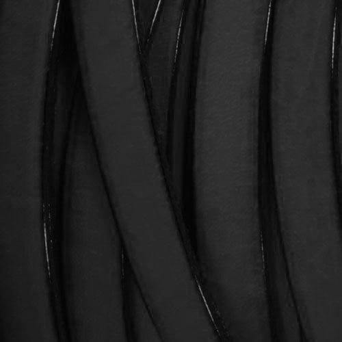 10 x 1.5mm Flat Greek Leather - Black (Sold by the Inch) - Too Cute Beads