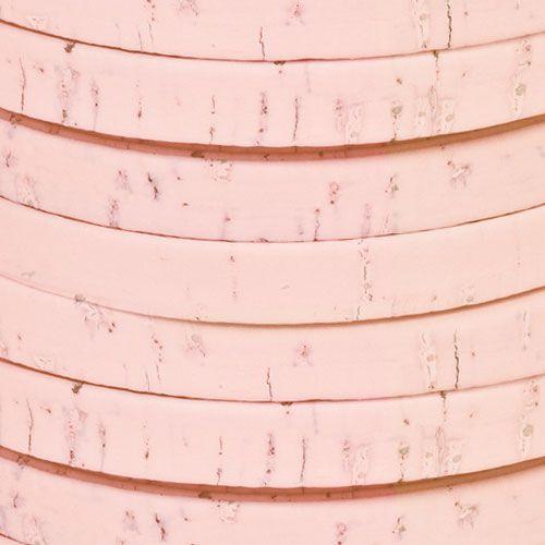 5mm Flat Portuguese Cork - Soft Pink (Sold by the Inch)