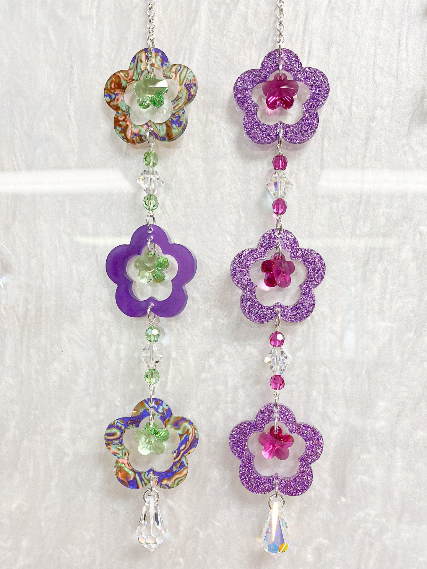 Fancy Flowers Sun Catcher Kit - Too Cute Beads