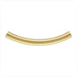 14K Gold Filled Curved Tube - 3mm x 30mm (1 Pair) - Too Cute Beads