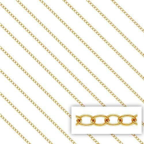 14K Gold Filled 1.7mm Cable Chain  (12 Inches)