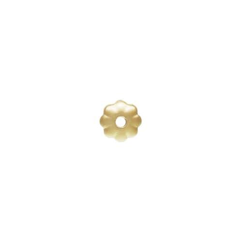 14K Gold Filled 4mm Flower Bead Cap (10 Pieces) - Too Cute Beads