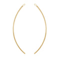 14K Gold Filled 2.25 Inch Curved Finding (1 Set) - Too Cute Beads