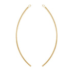 14K Gold Filled 2.25 Inch Curved Finding (1 Set) - Too Cute Beads