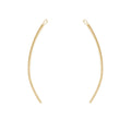 14K Gold Filled 1.5 Inch Curved Finding (1 set) - Too Cute Beads
