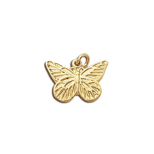 14K Gold Filled Charm - Butterfly with Jump Ring 15mm (1 Piece) - Too Cute Beads