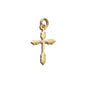14K Gold Filled Charm - Fancy Cross with Jump Ring 20mm (1 Piece) - Too Cute Beads