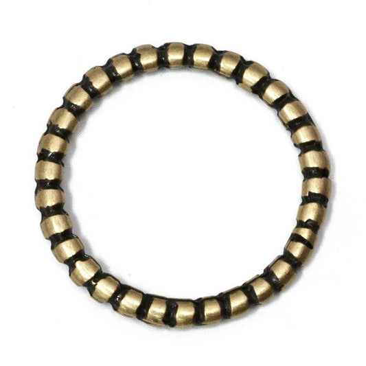 30mm Open Knot Ring - Antique Brass - Too Cute Beads