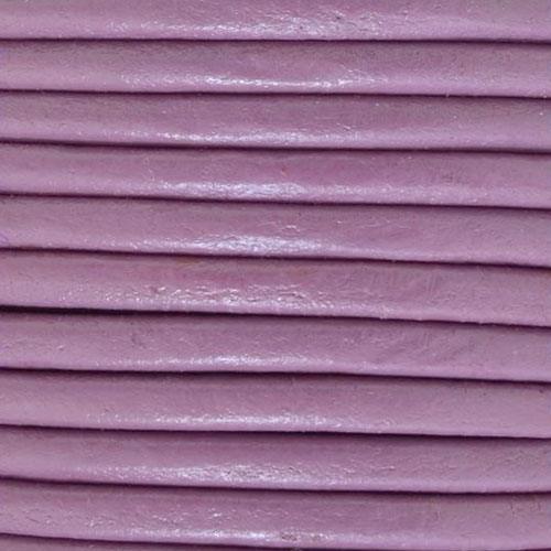 3mm Round Greek Leather - Mauve (12 Inches)