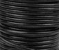 3mm Round Greek Leather - Black (12 Inches) - Too Cute Beads