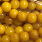 8mm Round Gemstone Beads - Synthetic Amber (10 Pack) - Too Cute Beads