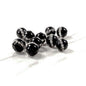 8mm Agate Gemstones with Crystal CZ's (Sold in a pack of 10) - Too Cute Beads