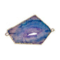 35-40mm free form druzy agate gemstone connector - Blues and Purples - Too Cute Beads