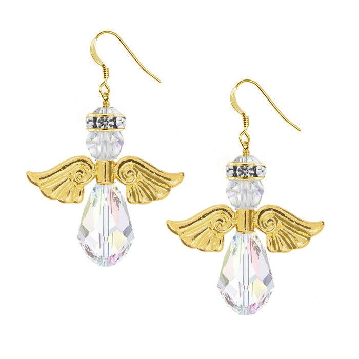 Holiday Earring Kit - Crystal Golden Angel