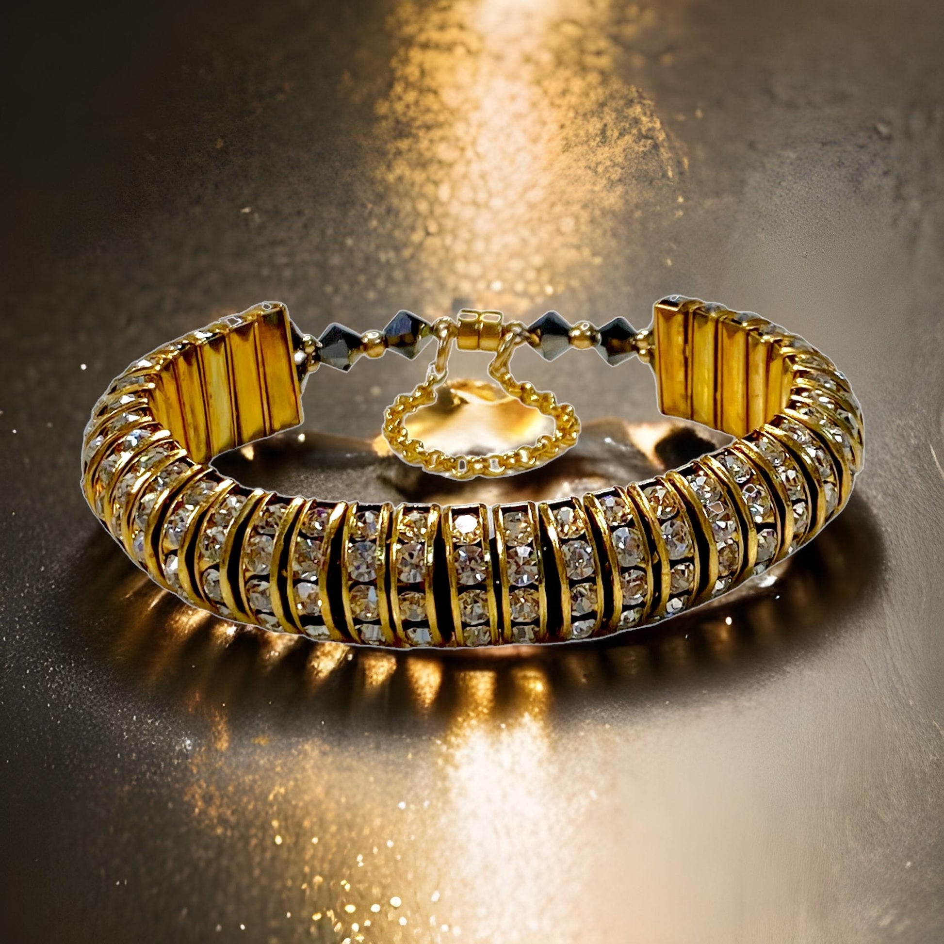 Golden Evening Out Bracelet Kit - Too Cute Beads