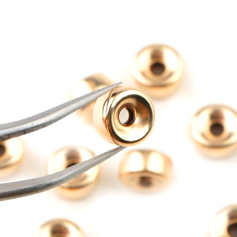 14K Gold Filled Roundel Beads (Sold by the Piece) - Too Cute Beads
