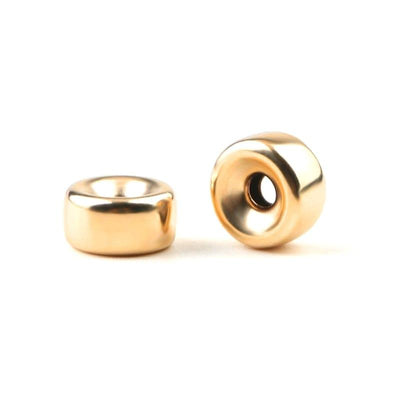 14K Gold Filled Roundel Beads (Sold by the Piece) - Too Cute Beads