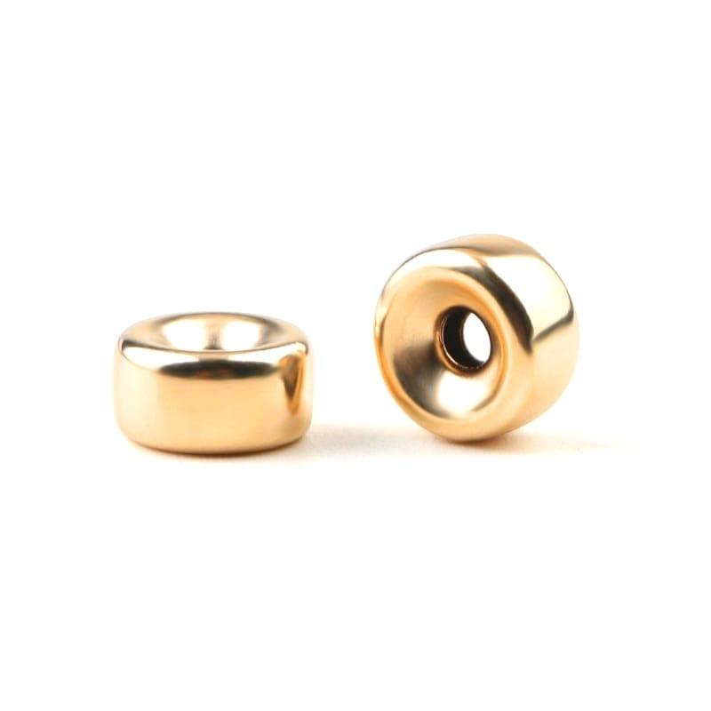 14K Gold Filled Roundel Beads (Sold by the Piece) - Too Cute Beads