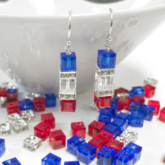 Patriotic Earring Kit - Too Cute Beads