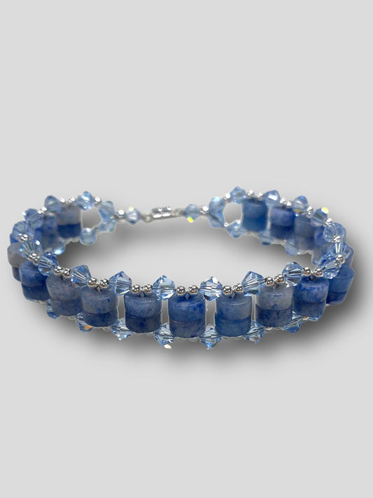 Sparkling Gemstone Weave Bracelet - Jewelry Making Kit - Too Cute Beads