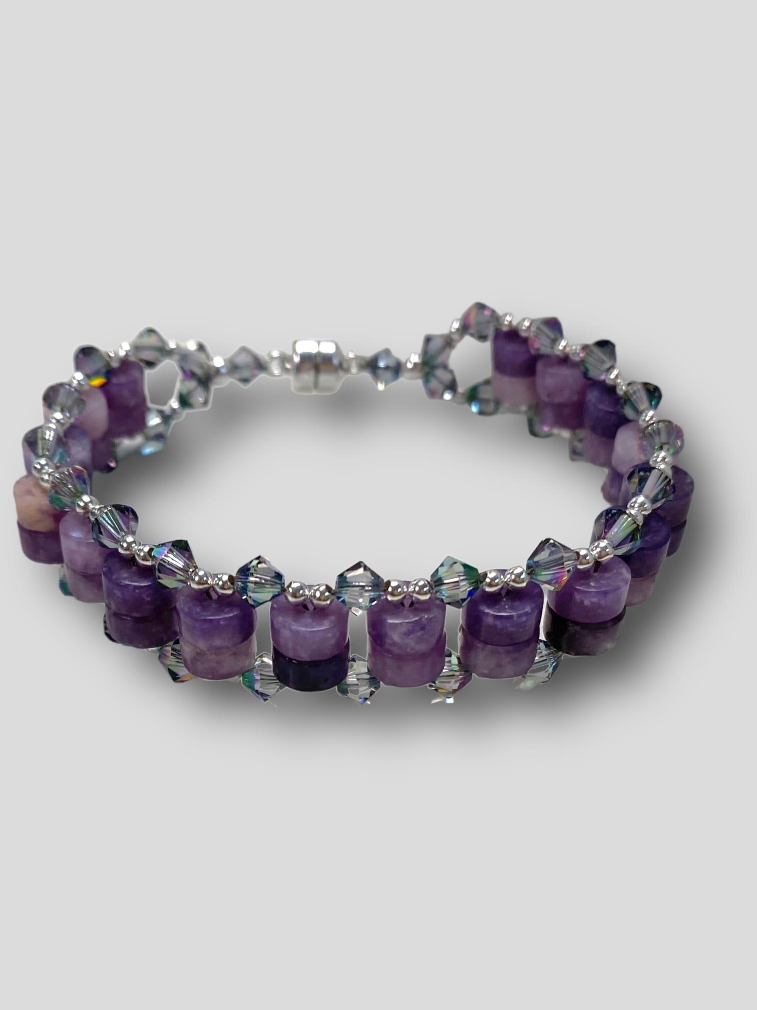 Bracelet Kit - Sparkling Gemstone Weave Bracelet - Jewelry Making Kit