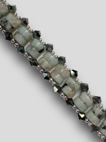 Sparkling Gemstone Weave Bracelet - Jewelry Making Kit - Too Cute Beads