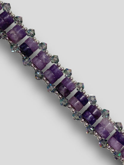 Sparkling Gemstone Weave Bracelet - Jewelry Making Kit - Too Cute Beads