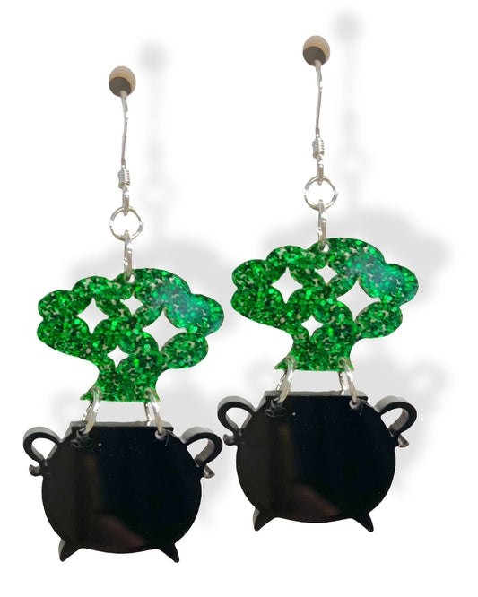 Witches Cauldron Earrings - Halloween Jewelry Making Kit - Too Cute Beads