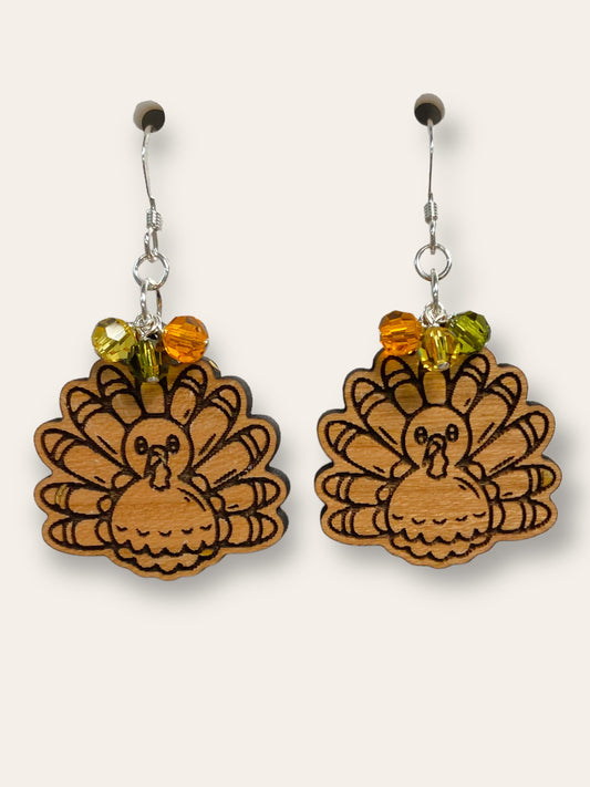 Thanksgiving Turkey Earring Kit - Too Cute Beads