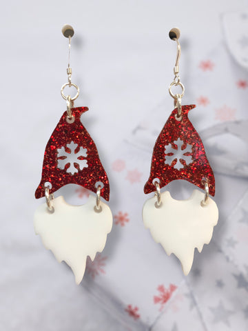 red hat santa earring kit