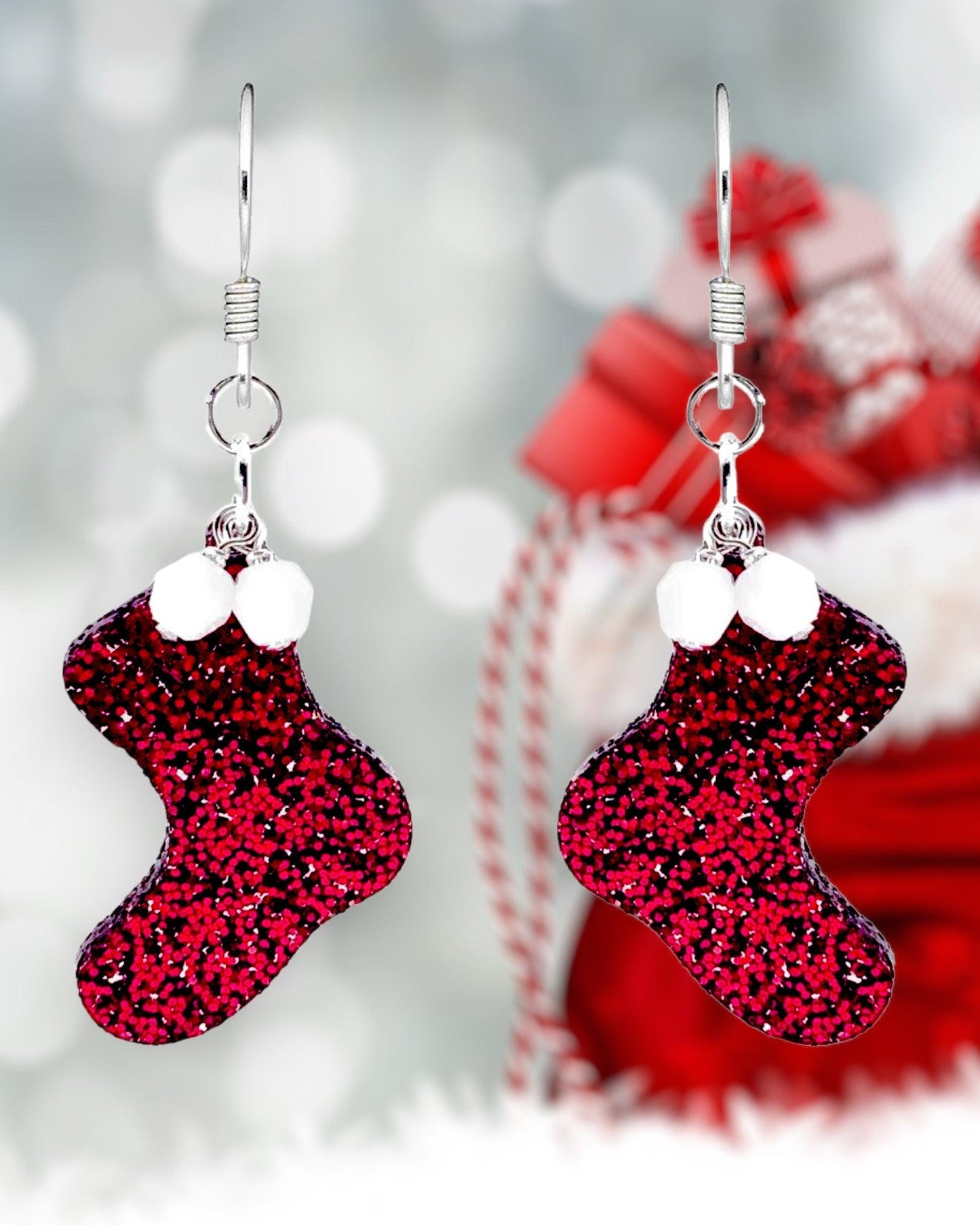 Stocking Christmas Earring Kit - Too Cute Beads