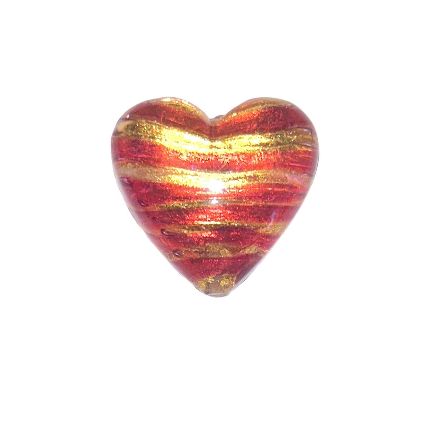 Murano Heart Statement Beads (40mm) - Too Cute Beads