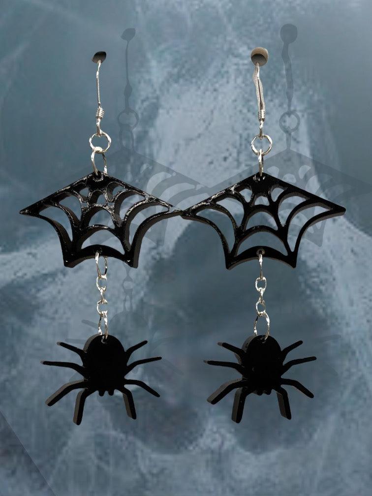 Dangling Spider Halloween Earring Kit