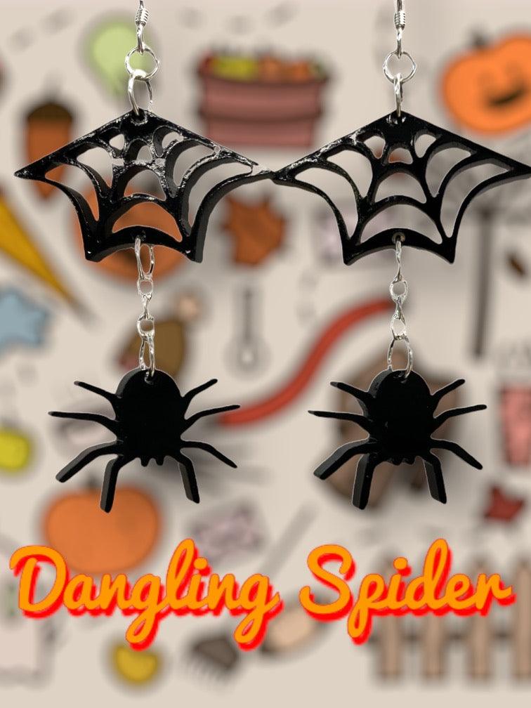 Dangling Spider Halloween Earring Kit