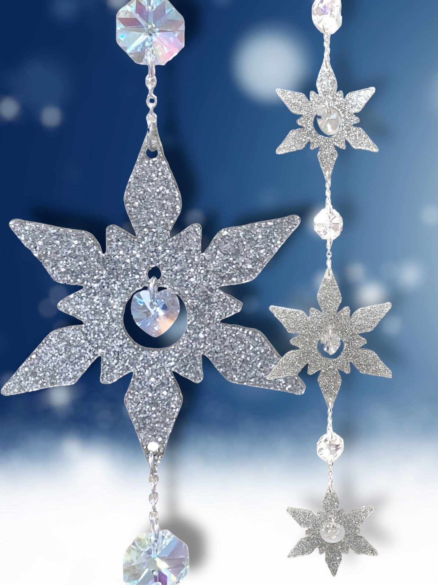 Captured Crystal Snowflake DIY Sun Catcher Kit - Too Cute Beads