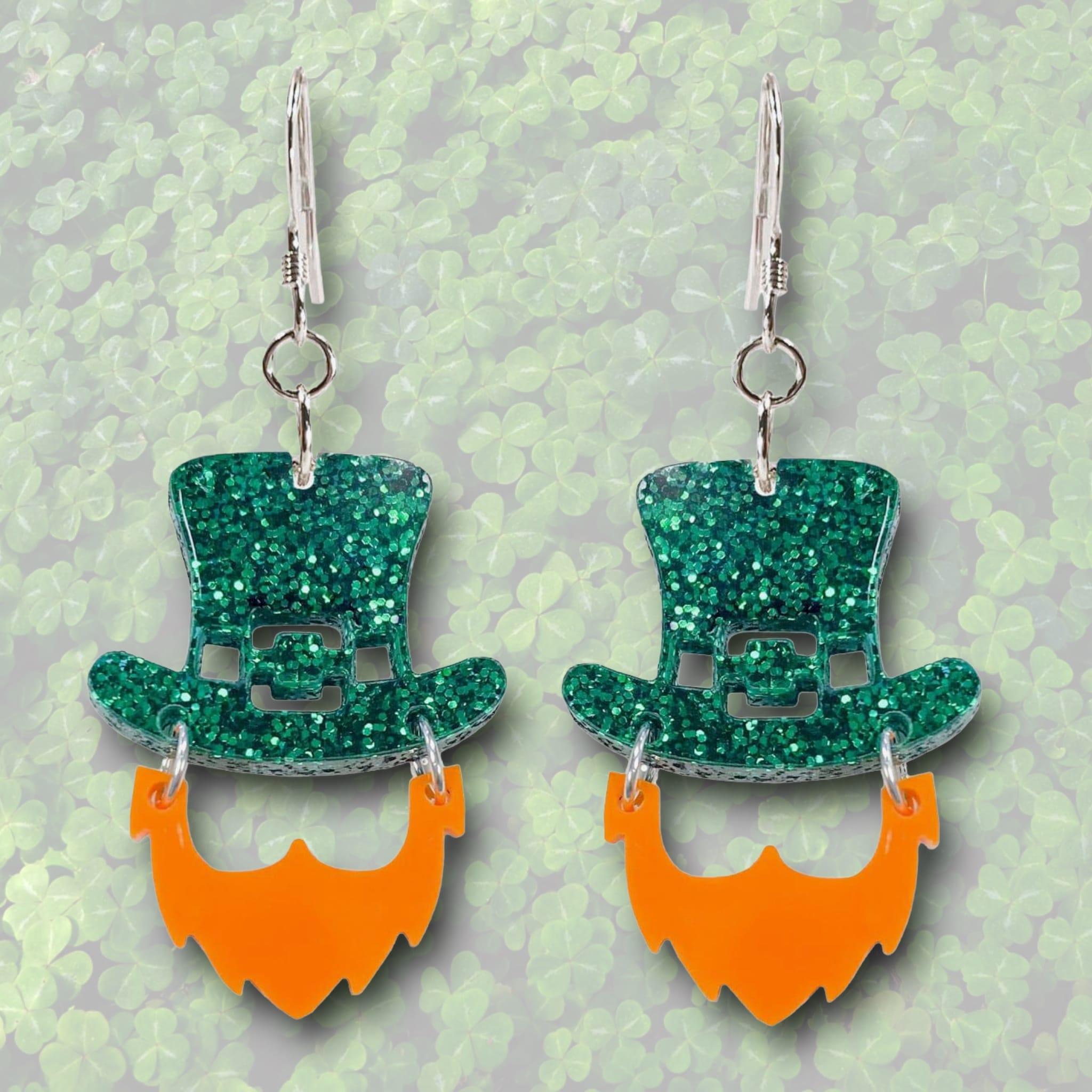 Leprechaun Acrylic Earring Kit - Too Cute Beads