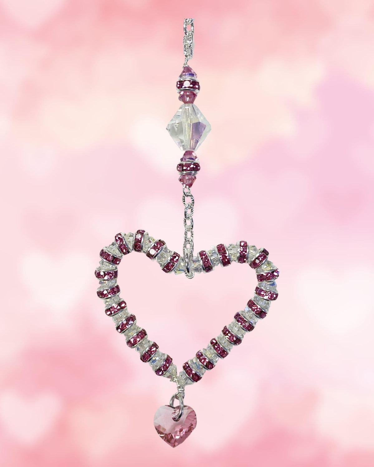 Pink Valentines Day Sun Catcher Kit - Too Cute Beads