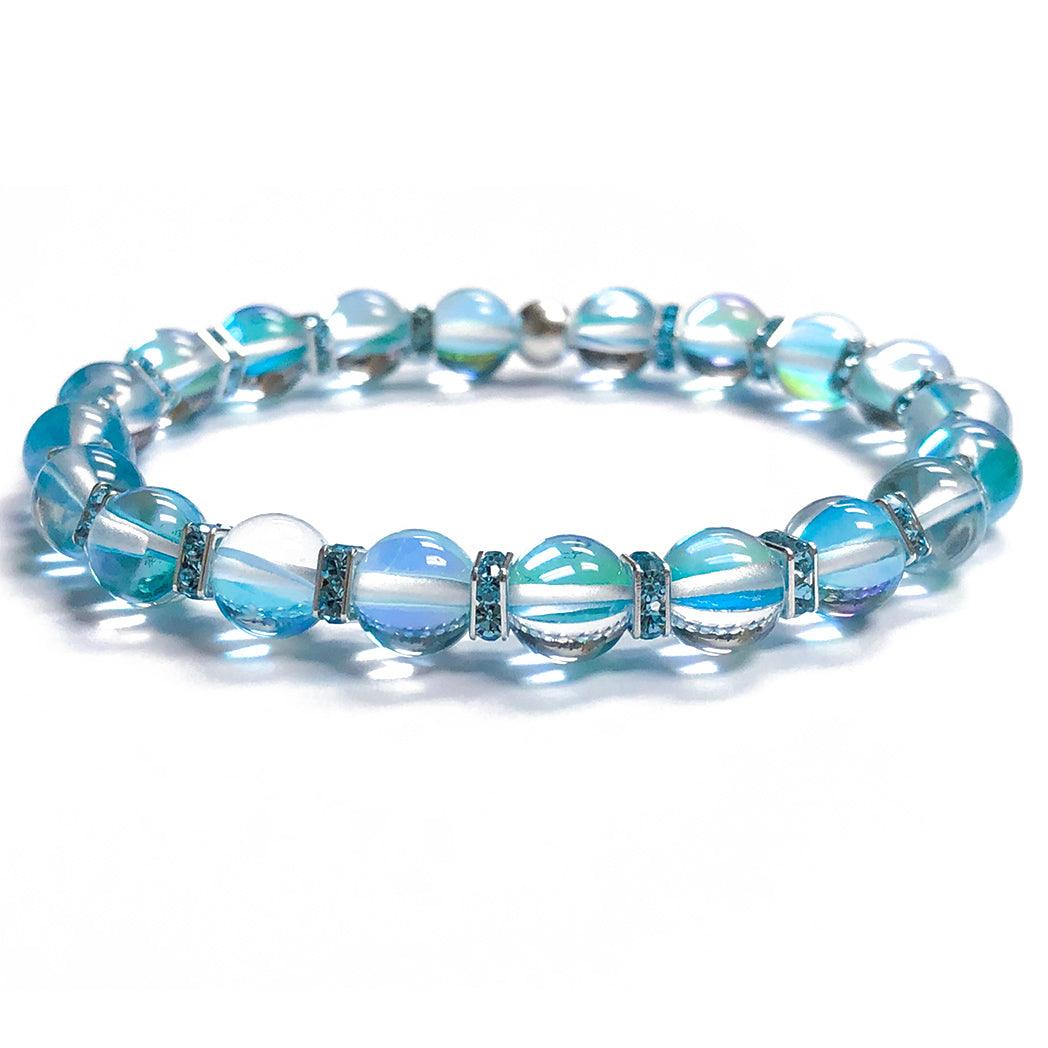 8mm Mermaid Glass Beads (Pack of 10) - Too Cute Beads