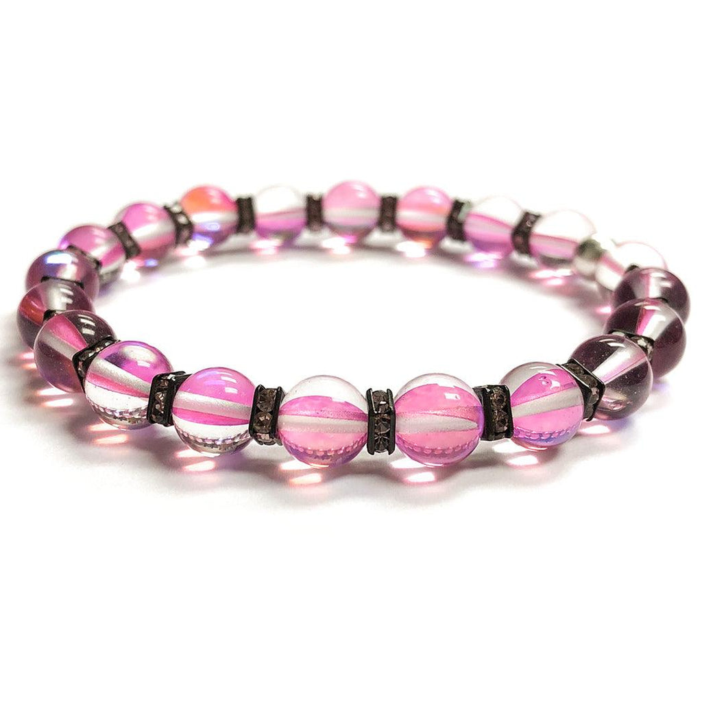 8mm Mermaid Glass Beads (Pack of 10) - Too Cute Beads