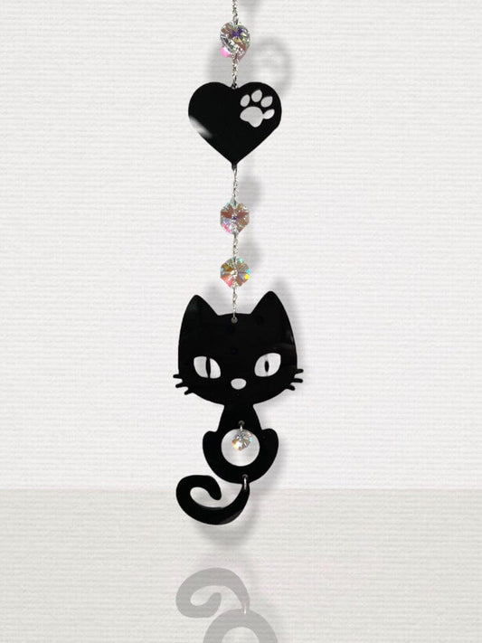 Acrylic Crystal Cat DIY Sun Catcher Kit - Too Cute Beads