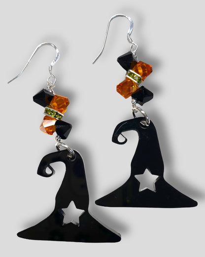 Witch Hat Earrings - Halloween Jewelry Making Kit - Too Cute Beads